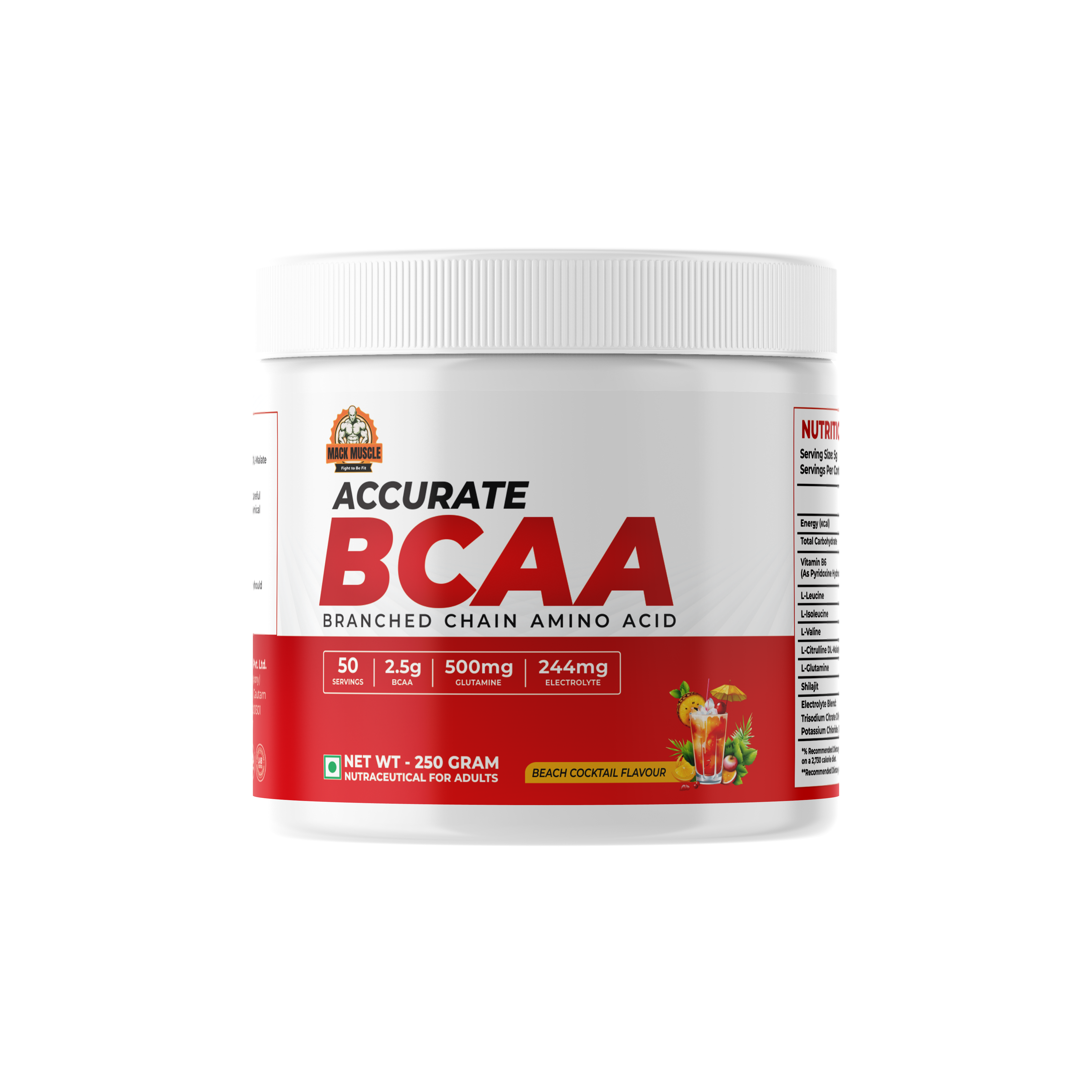 Mack Muscle BCAA Beach Cocktail